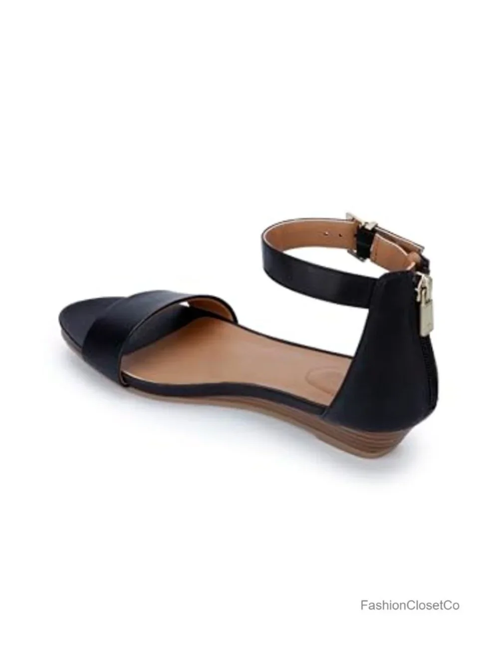 2 Piece Wedge Sandals Ortholite Foam Footbed Adjustable Ankle Strap